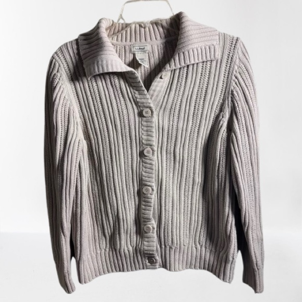 L.L. Bean Women's Off-White Knit Top